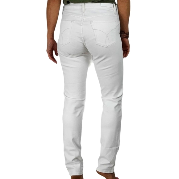 Calvin Klein Jeans Mid-rise Ultimate Skinny 29x30 White - Picture 5 of 6